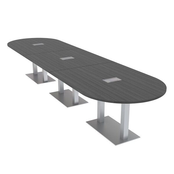 Skutchi Designs 45 in W, 165.75 in L, 29 in H, Engineered Wood Top, Grey HAR-RAC-46x168-DOU-ELEC-ASIANNIGHT - main